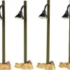 Lemax 54362 - Rustic Street Lamp, Set Of 4, Battery-Operated (4.5V) - Christmas Village Misc. Accessories