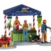 Lemax 23606 - Santa Claws & Paws, Set Of 3 - Table Pieces