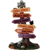 Lemax 64054 - Scary Road Signs - Spooky Town Accessories