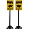 Lemax 04712 - Scary Road Signs, Set Of 2 - Spooky Town Accessories