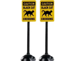 Lemax 04712 - Scary Road Signs, Set Of 2 - Spooky Town Accessories