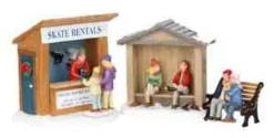 Lemax 03849 - Skate Rentals, Set Of 3 - Christmas Village Table Pieces