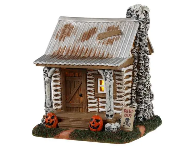 Lemax 34081 - Skeleton Cottage, Battery-Operated (3V) - Spooky Town Accessories
