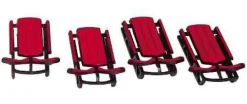 Lemax 34948 - Sled, Set Of 4 - Christmas Village Misc. Accessories