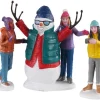 Lemax 02940 - Snowman Selfie, Set Of 3 - Figurines