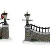 Lemax 63576 - Stone Wall, Set Of 6 - Christmas Village Table Pieces