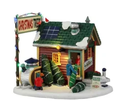 Lemax 25901 - Tiny House Tree Lot, Battery-Operated (4.5-Volt) - Vail Village Christmas Houses & Buildings