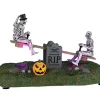 Lemax 24932 - Tombstone See-Saw, Battery-Operated (4.5-Volt) - Spooky Town Halloween Village Accessories