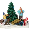 Lemax 53223 - Tree Trimming Trouble - Christmas Village Table Pieces