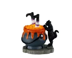 Lemax 24940 - Witchy Cauldron, Battery-Operated (4.5-Volt) - Spooky Town Halloween Village Accessories