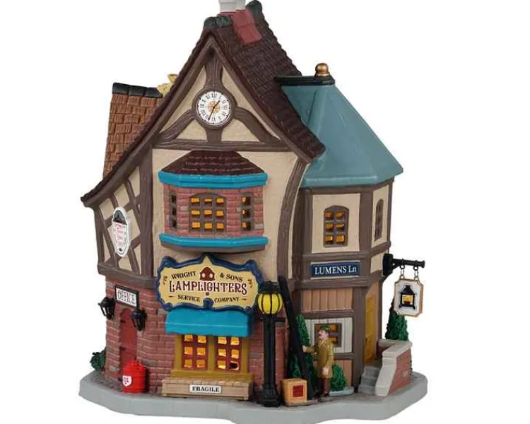 Lemax 15790 - Wright & Sons Lamplighters - Caddington Village